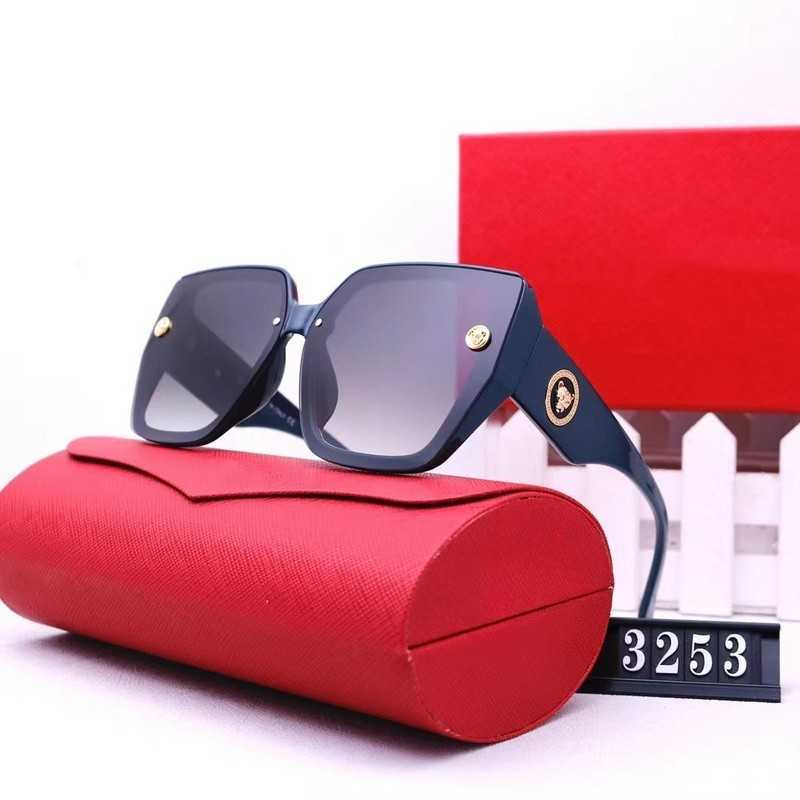 

2023 Designer sunglasses for men and women, metal retro sunglasses style box rimless UV 400 lens box
