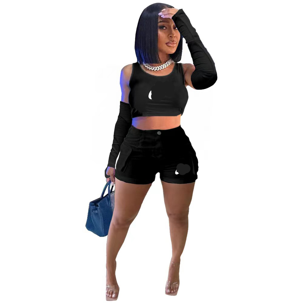 

Skims Tracksuit Women Baddie Two Piece Set 2 Piece Biker Short Sets Juicy Designer Clothing Summer Elegant Festival Outfits New In Matching Sets, Khaki