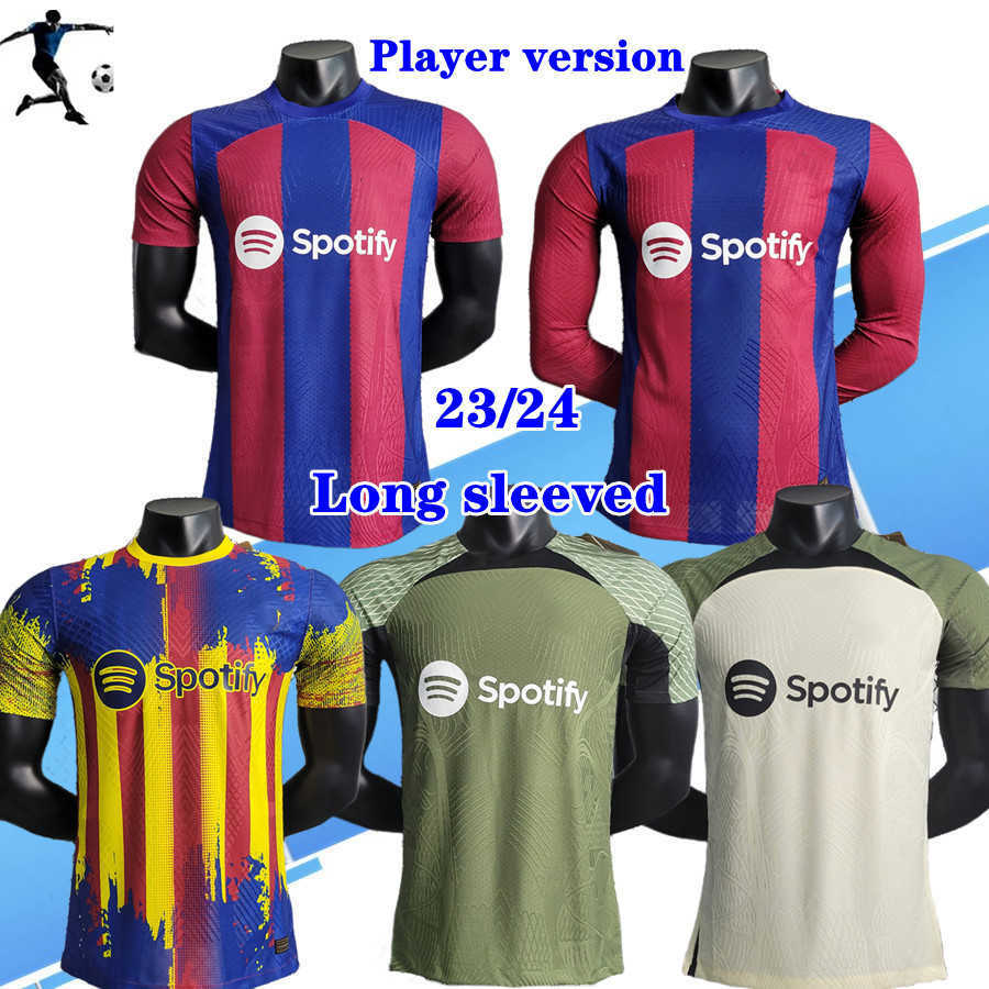 

Long sleeved Player version 23 24 PEDRI GAVI 6 soccer jerseyS LEWANDOWSKI FC FERRAN camiseta de futbol ERIC barca RAPHINHA ANSU FATI ROBERTO barcelona football shirt, Blue