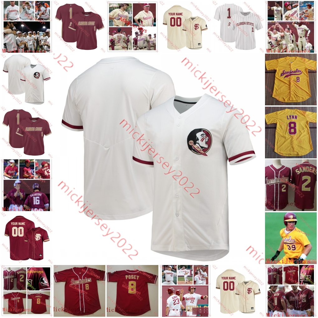 

Buster Posey Deion Sanders Florida State Seminoles Baseball Jersey Dick Howser J. Drew Mike Martin Larry Rothschild Nick Derr Elih Villanueva Stitched FSU Jerseys, Garnet two-button pullover