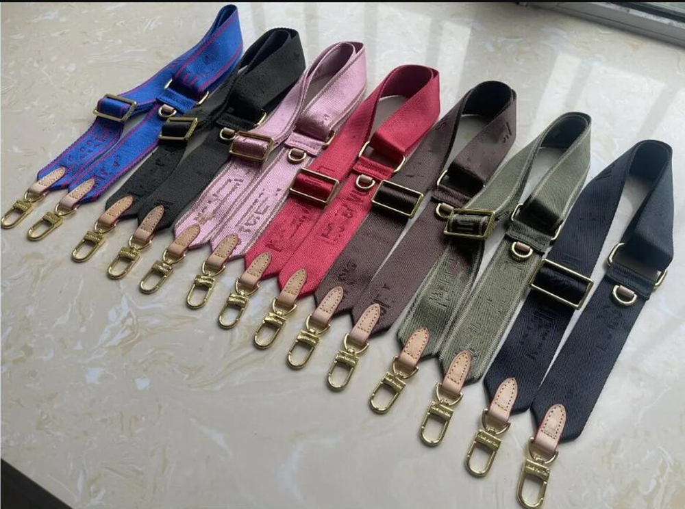 

Top Quality Real Leather Bag Parts Canvas Straps Women Adjustable Designer Crossbody Straps Replacement Women bag handbag strap purse cross body shoulder bags