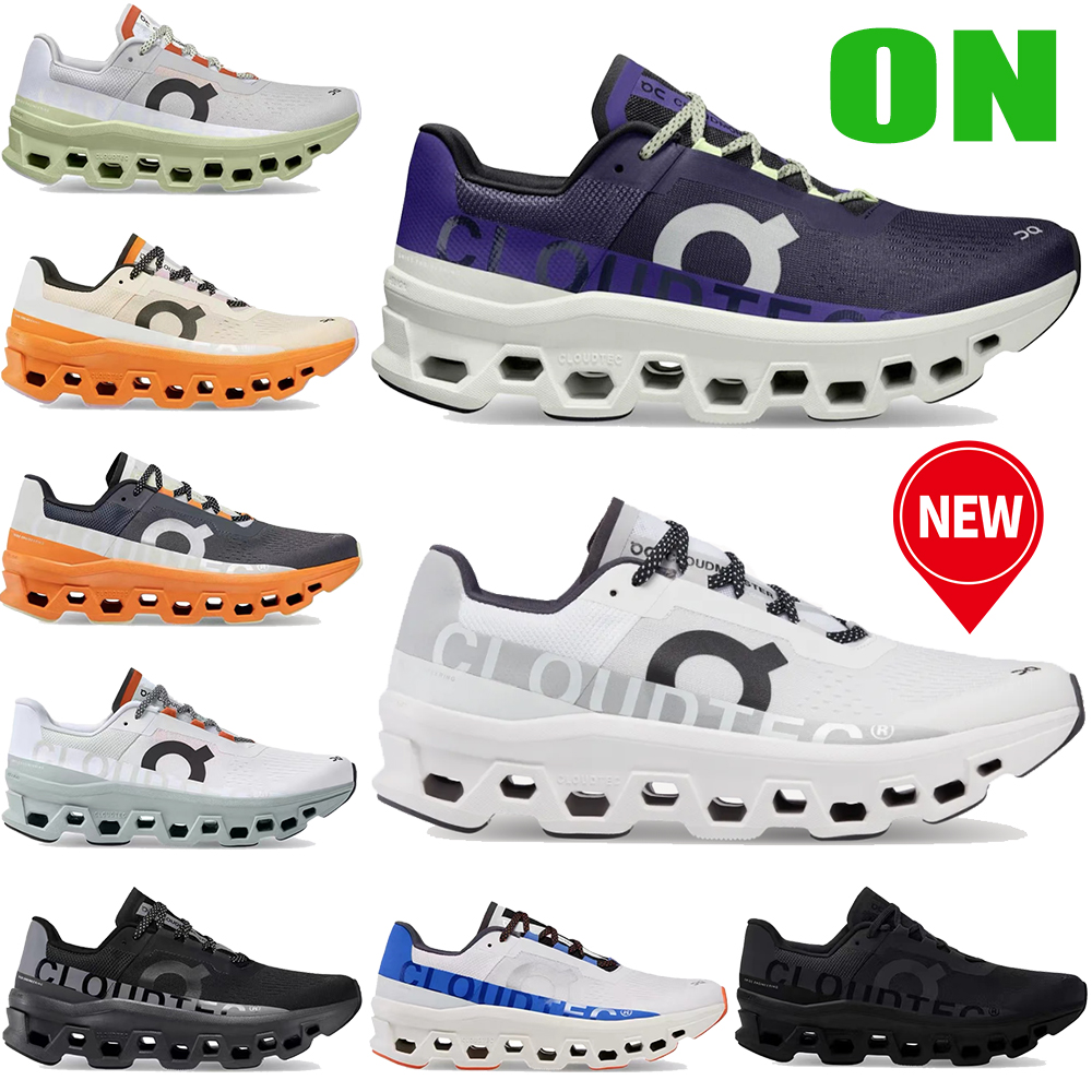 

Mens On Running Cloudmonster designer shoes Undyed White Acai Purple Yellow amber ginger Eclipse Turmeric lumos triple black Frost Surf womens sneakers trsiners, 05 ash green