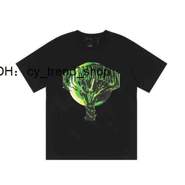 

vloness Mens T-shirts Summer Fashion Brand Melting Fluorescent Green Letter Large v Short Sleeve Bf Style Loose Men' And2164 21, White