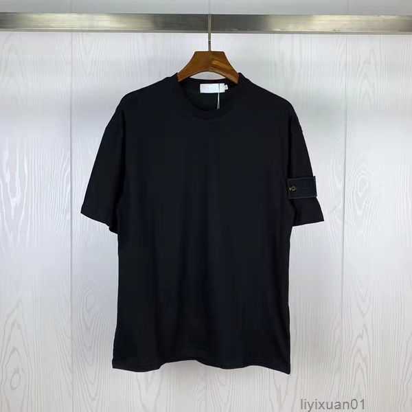 

Designer Brand Topstoney Men's Shirs Versized Shir Women Fashion Coon Summer Sones and Shor Sleeve Tide Sone Men Mulicolor Top Asian Size 8 4RY3