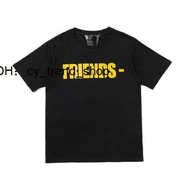 

vloness T-shirt Fahion Br Yellow Friend Letter T-hirt Looe Imple Back Large v Hort Leeve Men' and Women' Ummer 21, White