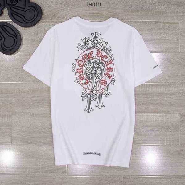 

Men's T-shirts T-shirts Chrome//heart Tee 2022s Street Chaokro Classic Phantom Cross Group Horseshoe Ch and Womens Short Sleev Bk8t, Black