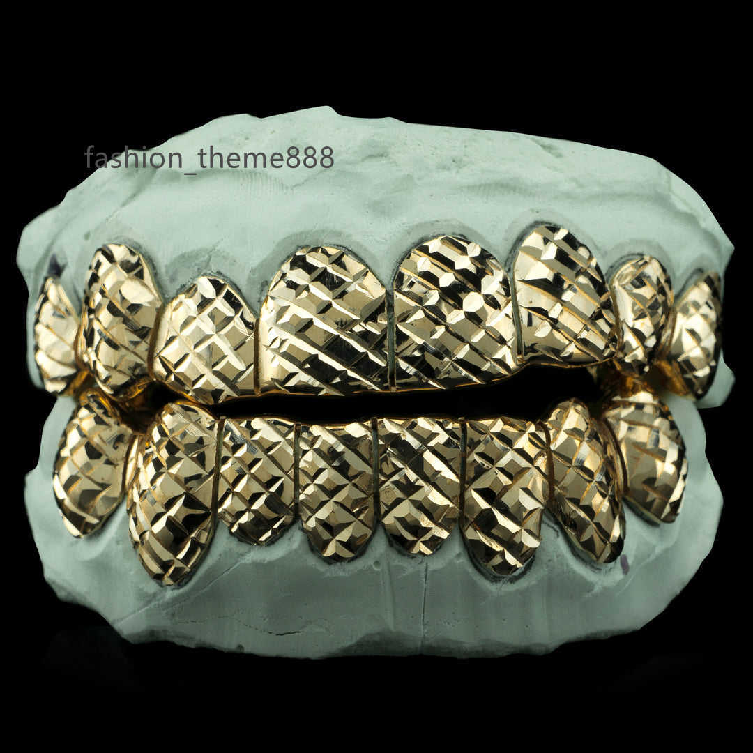 

Custom Fashion Hip Hop Jewelry 925 Sterling Silver 9K 10K 14K Gold Iced Out VVS Diamond Grillz Moissanite Grills Teeth Grillz