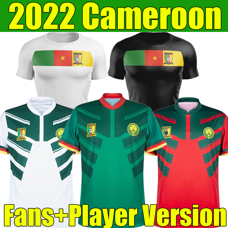 

2022 CAMEROON soccer jerseys home away third ABOUBAKAR 10 ONDOUA 24 HONGLA 18 MBEUMO 22 ONANA 23 N KOUDOU 7 CHOUPO-MOTING BAHOKEN world cup national team training, Cameroon 22-23 training black