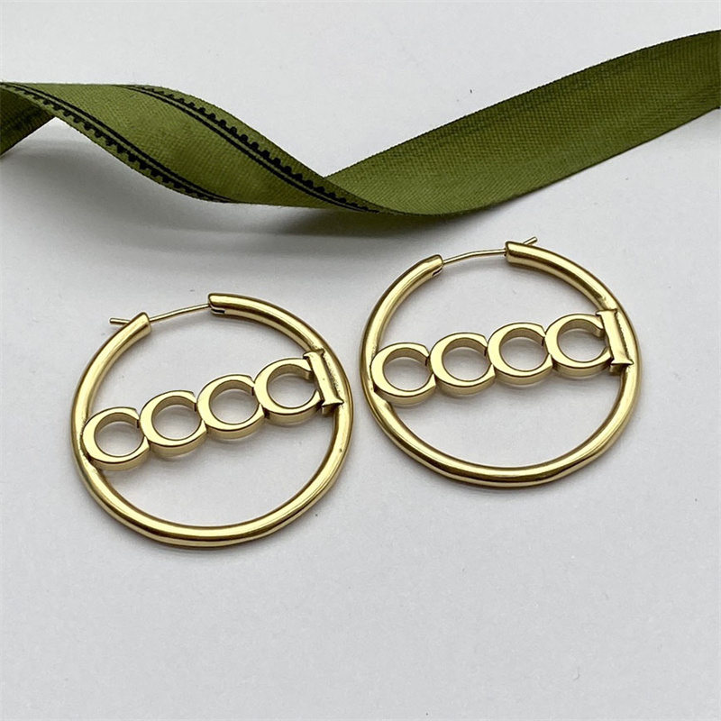 

Gold Silver Circle Earrings Women Designer Wedding Jewelry Mens Hoops Huggie Studs Ladies Designers Earring Star g Ear Hoop