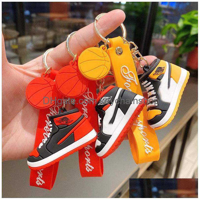

Key Rings Designer Sneaker Keychain Color Sport Shoes Chain Party Backpack Fashion Decoration Personality Small Gift With Soft Glue Dhpjd