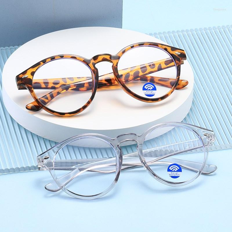 

Sunglasses Anti Blue Light Reading Glasses For Women Men Round Frame Computer EyeGlasses Anti-fatigue Female Eyewear Protect Eyesight