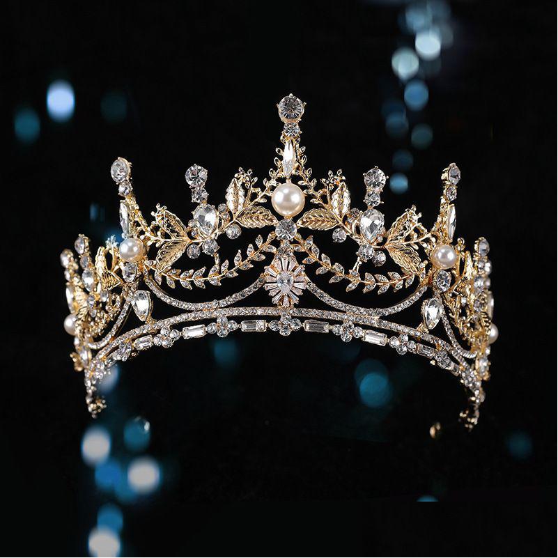 

Hair Jewelry Luxury Zircon Bridal Tiaras Crown Headband Bridesmaid Hairband Accessories Pearls Bride Hq0804 Drop Del Dhgarden Dhfis