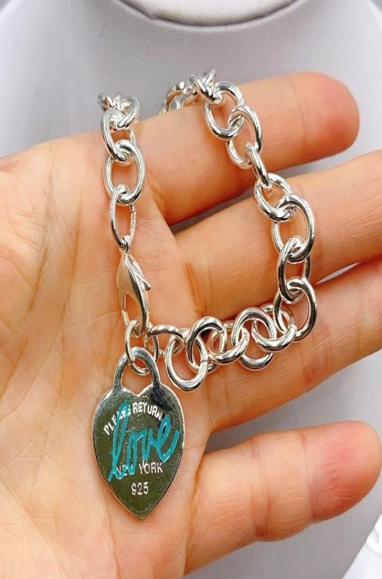 

Bangle 1 1 S925 Sterling Silver Exclusive Loving Heart Pendant Bracelet Women Fine Original Brand Jewelry Valentine Gift 22104441961