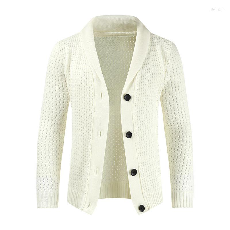 

Men's Sweaters Autumn And Winter Men's Solid Color Cardigan Korean Sweater Casual Loose Knitted, Gray