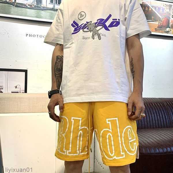 

Rh Designer Limited Rhude Shorts Summer Swim Short Knee Length Hip Hop High Street Sports Training Beach Pants Mens Elastic Waist Mesh Rkzj 3 8IHK