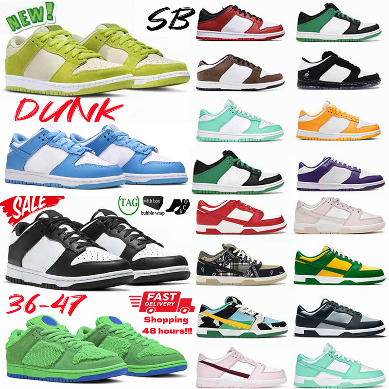 

Casual Shoes Lows Trainers Men Women UNC Panda Sneakers Chicago Syracuse Green Apple Grey Fog University Red Varsity Purple Navy, 36-45 (4)