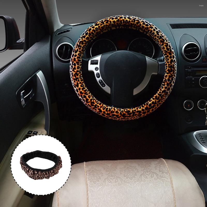 

Steering Wheel Covers Leopard Print Cover Set Cloth Carcan Leopord Car