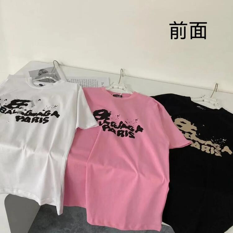 

Summer Mens Letter T Shirts Women Designers Loose Tees Fashion Brands Tops Mans Polos Casual Shirt Luxurys Clothing Street Shorts Sleeve Clothes Tshirts, #1