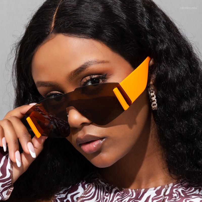 

Sunglasses 2023 One Piece Large Frame European Trend Men's And Women's Wide Leg Cross Border Avantgarde Glasses