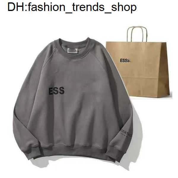 

Mens Womens Designer Essentail Hoodies Sweatershirts Suits Streetwear Pullover Sweatshirts Double Thread High Street Pure Cotton Thin Sweater Loose Top Yn22 131, Brown