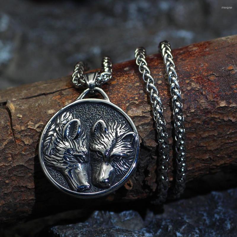 

Chains Gothic Norse Viking Wolf Necklace For Men Odin Gift Stainless Steel Pendant Jewelry