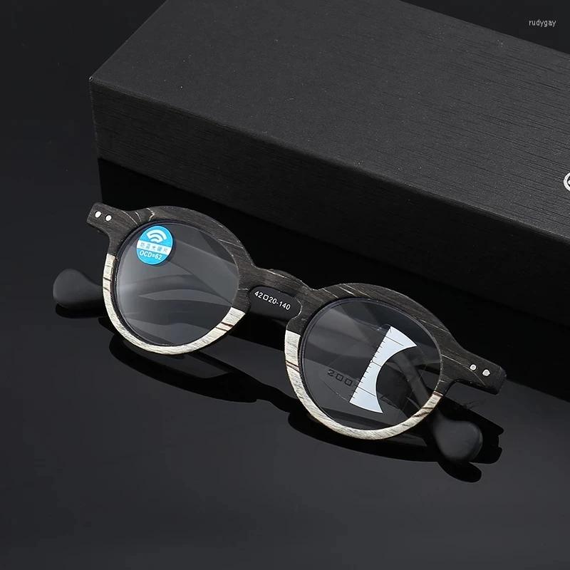 

Sunglasses BEGREAT Multifocal Reading Glasses Men Women Blue Light Blocking Round Frame Retro Progressive Presbyopic 1.0 2.0 3.0