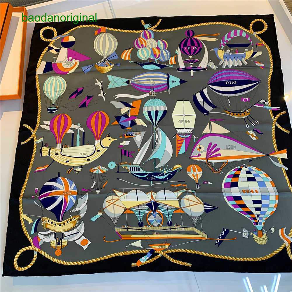 

Hemres Designer Scarves Silk Versatile Spring and Autumn Summer 90 Polyester Square Women's Neck Korean Thin Small Scarf Temperament Sun Protection IHP2