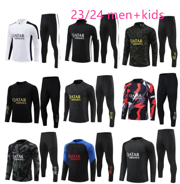 

23 /24 Paris tracksuits training psgs chandal 22 23 mbappe kit survetement foot tuta jacket retro futbol Soccer football men and kids 99