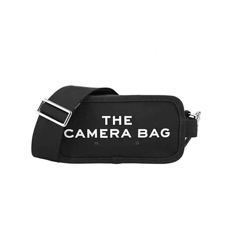 

marc jocobs camera designer the tote bag Womens Luxury handbag marcie shoulder sling chest bags fashion marc snapshot nylon canvas crossbody envelope pochette bags, Black