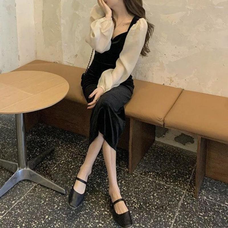 

Casual Dresses Party Dress Pullover Slim Long Spring Summer Women French
