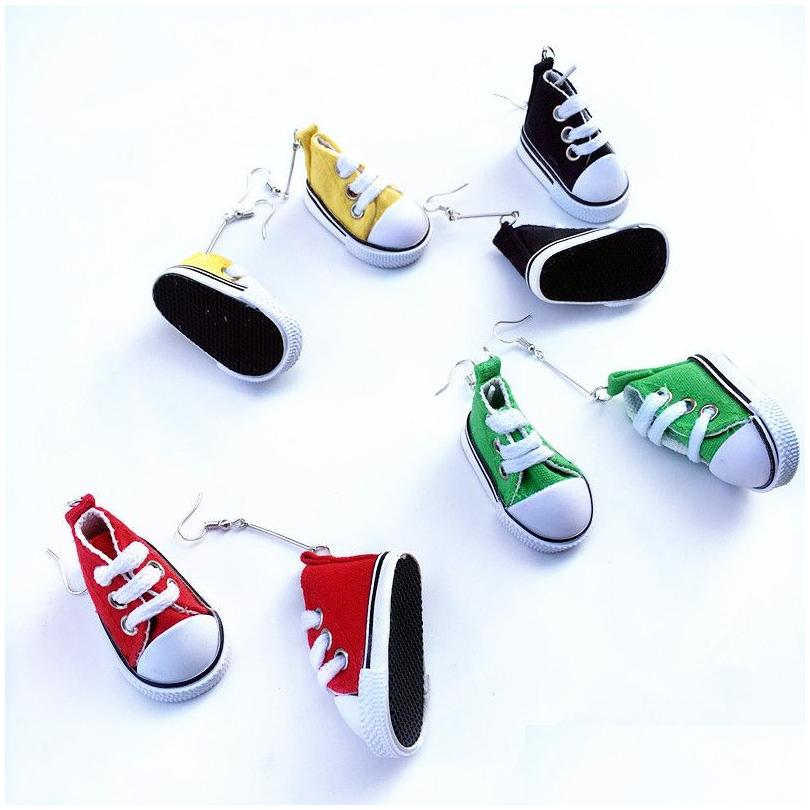 

Charm Creative Funny Mini Colorf Canva Shoes Drop Earrings For Women Girls Exaggerated Little Shoe Dangle Earring Fashion Jewelry Del Dhi5C