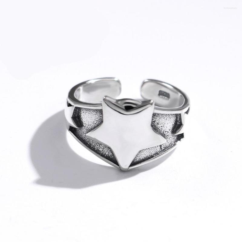 

Cluster Rings Solid 925 Sterling Silver Vintage Star Open Finger Women Jewelry