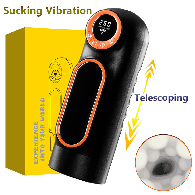 

Wool Yarn 18+ Male Masturbator Automatic Telescopic Sucking Electrical Aircraft Cup Realistic 3D Textured Vagina Stroker Sex Toy, Without retail box