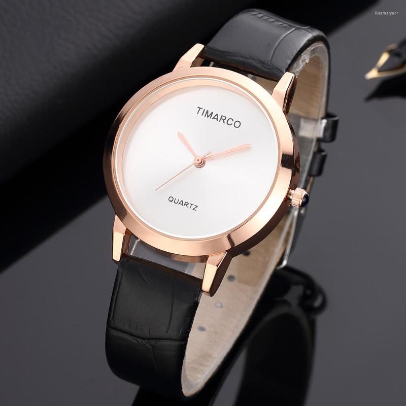 

Wristwatches Women Watch Quartz Wristwatch Elegant Dress Lady Watches Utra Thin Leather Band Female Clock Relogio Feminino Gift, Picture shown