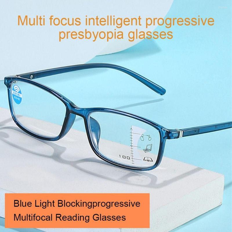 

Sunglasses Office Vintage Simple Eye Protection Ultra Light Glasses Anti-Blue Reading Progressive Multifocal