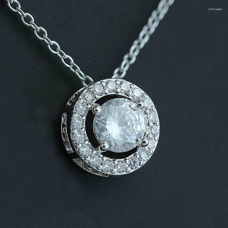 

Pendant Necklaces Fashion Women Necklace For Engagement Wedding Jewelry Accessories Girl Gift Trendy Crystal Rhinestones