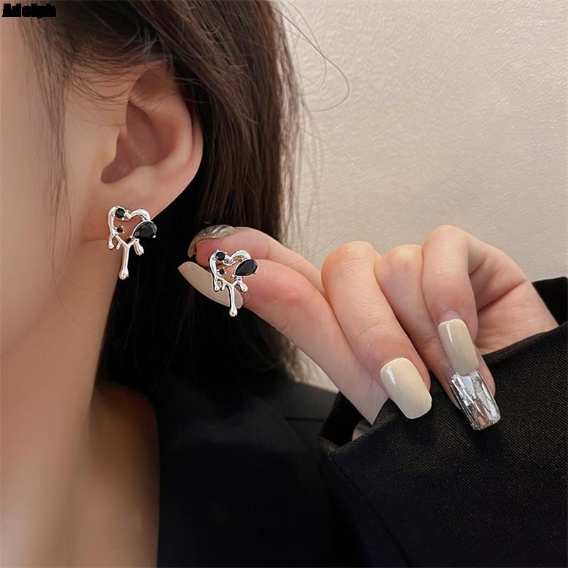

Dangle Earrings Adolph Korean Personality Tears Heart Drop Trendy Punk Statement Crystal Earring For Women Party Fashion Jewelry