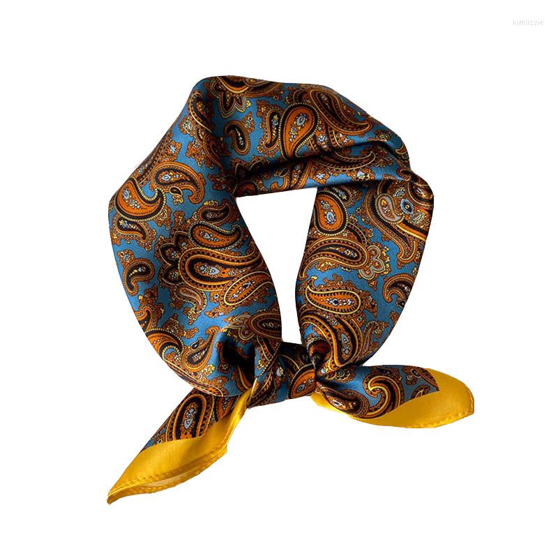 

Scarves Scarf Silk Bandana Men Business Matching Shirt Satin Square Fashion Luxury High Quality Print Ladies HeadscarfScarves