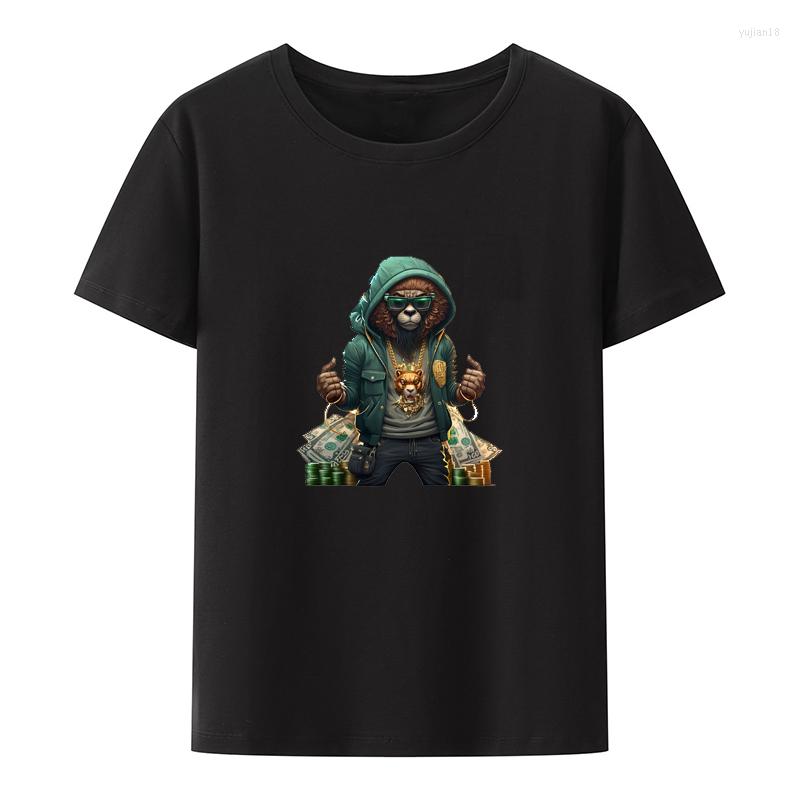 

Men' T Shirts Very Rich Cool Lion Cotton Y2k T-shirts Anime Style Men T-shirt Summer Tees Hipster Camiseta Hombre Roupas Masculinas Leisure