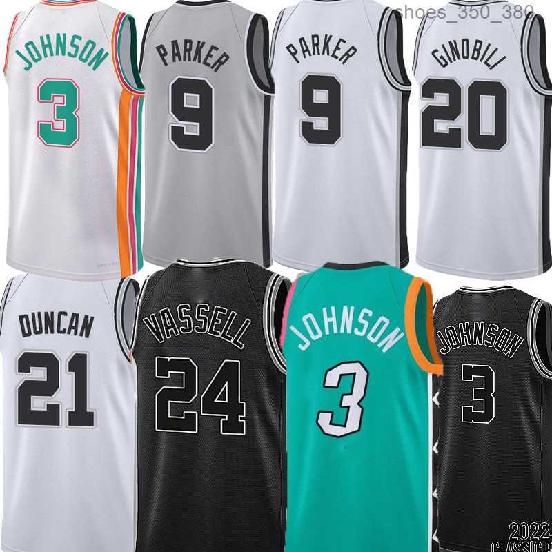 

Men Basketball Tony Parker Jerseys Romeo Langford Devin Vassell Jeremy Sochan Manu Ginobili Tim Duncan Keldon Johnson Devonte' Graham Zach Collins jersey, As picture