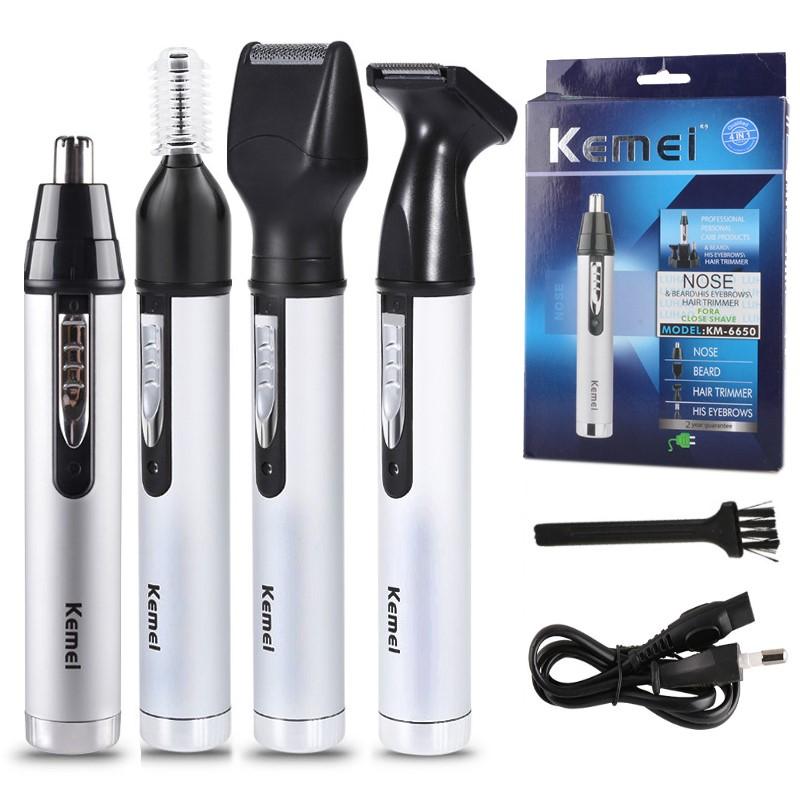 

Trimmers Origina 4in1 Rechargeable Nose Ear Hair Trimmer for Men Grooming Kit Electric Eyebrow Beard Trimer Micro Nose and Ears Trimmer