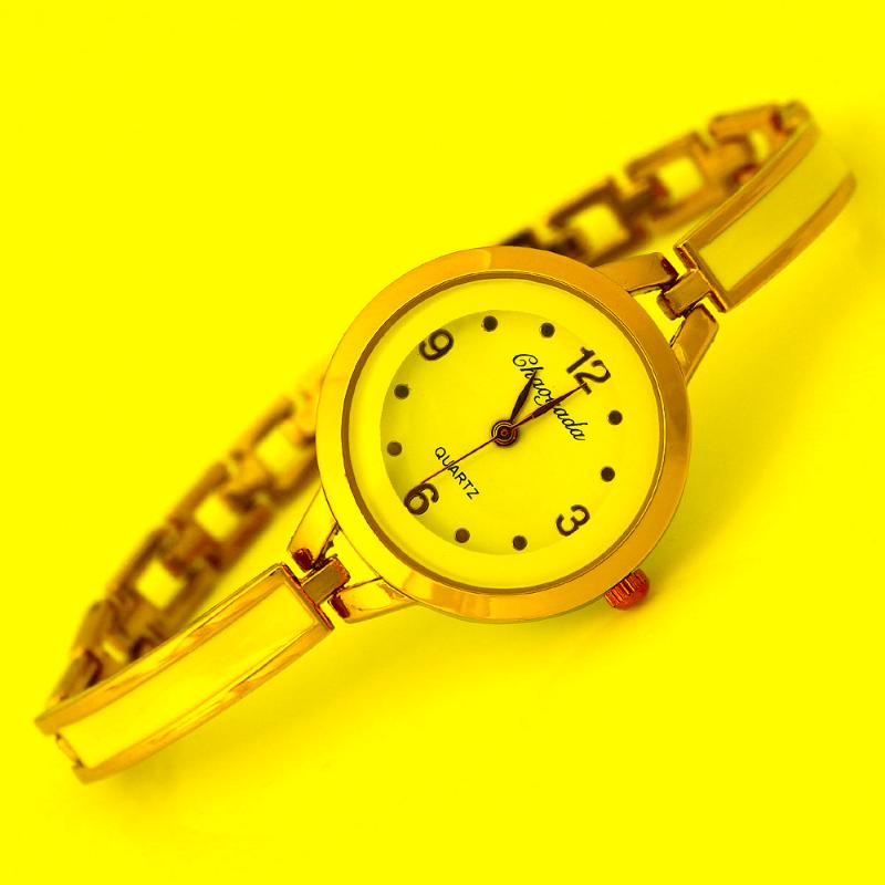 

Wristwatches Top Quality Relogio Feminino Fashion Watch Women Luxury Women's Dress Quartz Bracelet Ladie Wrist Watches O122Wristwatches, Gold
