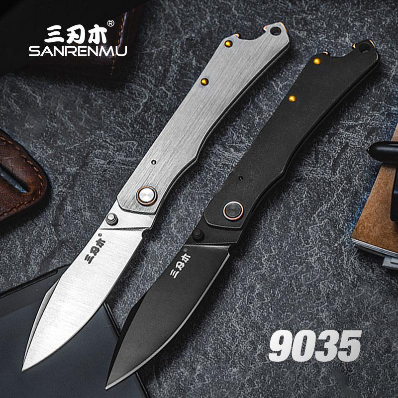 

Tools SANRENMU 9301/9305/9306 Pocket Folding Knife 8Cr13MOV Steel Outdoor Camping Survival Hunting Tactical Mini EDC Tool Knives