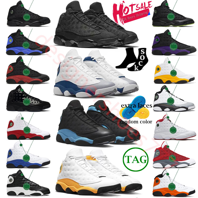 

size 13 Jumpman 13 Black Flint Playoff Starfish Wolf Grey Basketball Shoes Men French Blue Bred Hyper Royal He Got Game Lakers Island Green sneakers outdoor, Color # 3