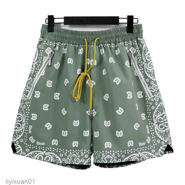 

2023 Rhudes Shorts Women Designer Summer Fashion Quick Drying High1 Quality Streetwear Casual Sportswear Mens Short Pants 4 095D