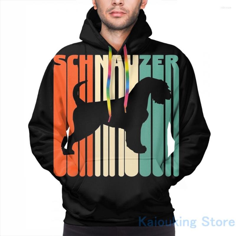 

Men' Hoodies Mens Sweatshirt For Women Funny Vintage Schnauzer Retro Gift Print Casual Hoodie Streatwear