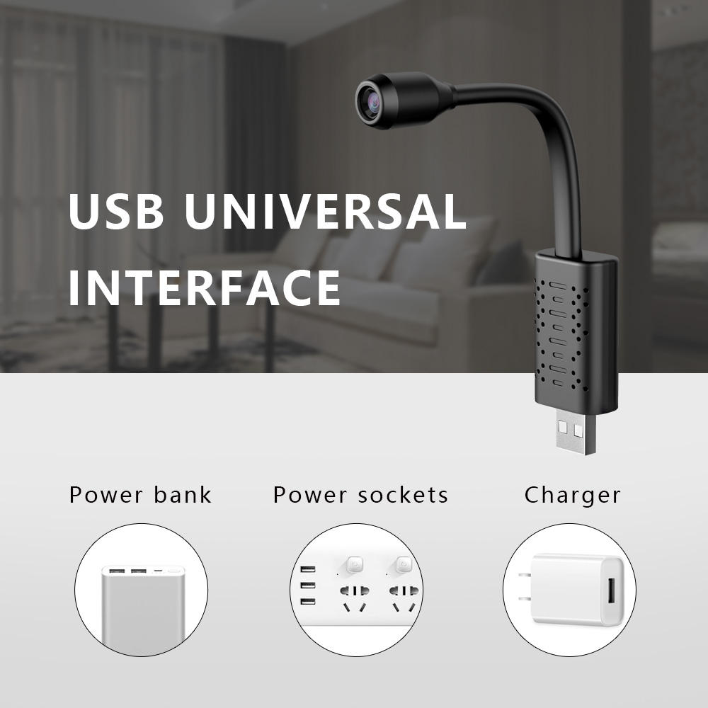 

HD Smart Mini Wifi USB Camera AI Human Detection Real-time Surveillance IP Camera