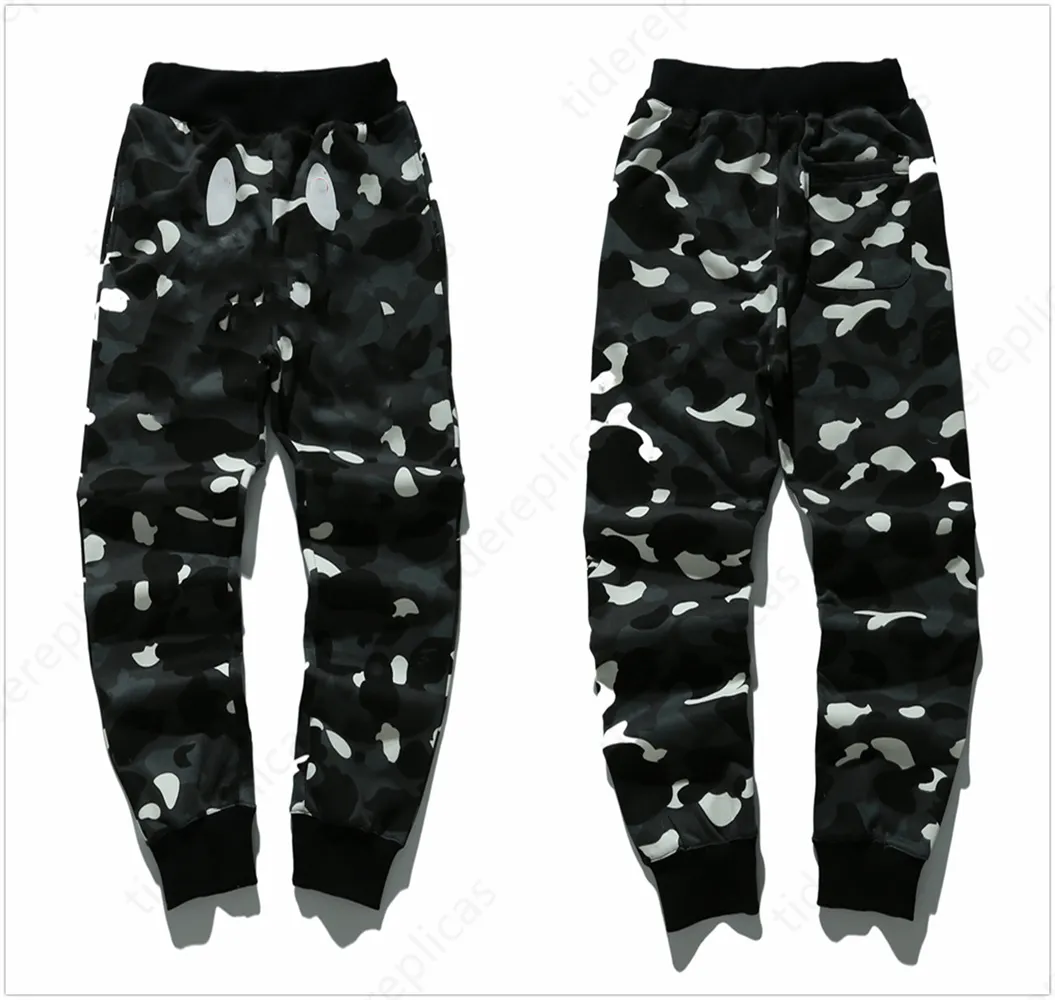 

Sports cargo pants designer pants Shark colorblock Trousers sweatpant sweatpants jogging oversized Color Pocket Printed Camo luminous st qIr, Style no.9