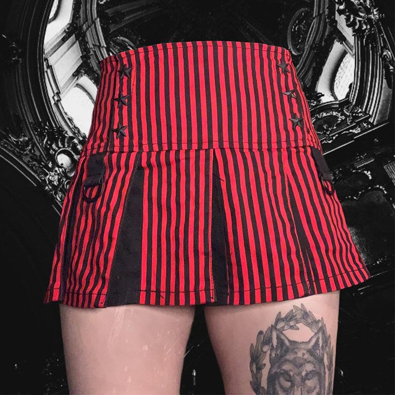 

Skirts Sexy Fashion High Waist Pleated Skirt, Red