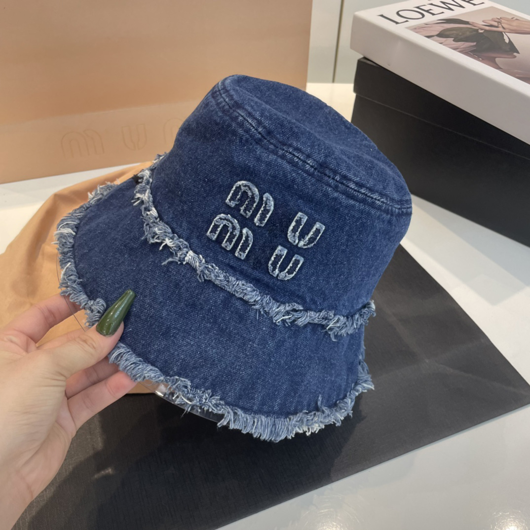 

cap designer hats bucket hat Luxury Hat Women men fashion denim raw edge Letter Embroidery fashion Sunshade Hat casual couple hat Summer vacation Cool, Black